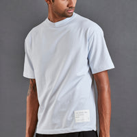 Here and now - Men’s Oversized Terry Tee - Illusion Blue