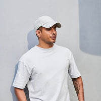 Here and now - Men’s Oversized Terry Tee - Illusion Blue