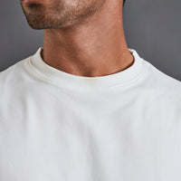 Here and now - Men’s Oversized French Terry Tee -  Coconut Milk