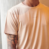 Start anew - Men’s Snug-fit Supima Tee - Frappe