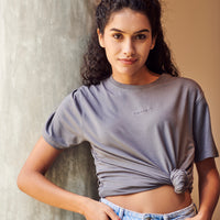 Start anew - Men’s Snug-fit Supima Tee - Lava Smoke