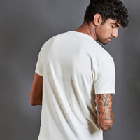 Start Anew - Men’s Snug-fit Supima Tee - Coconut Milk