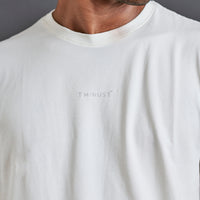 Start Anew - Men’s Snug-fit Supima Tee - Coconut Milk