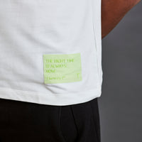 Here and now - Men’s Oversized French Terry Tee -  Coconut Milk