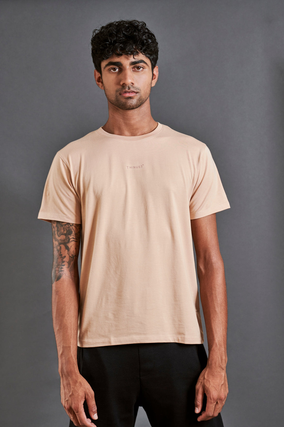 Start anew  - Men’s Snug-fit Supima Tee - Frappe