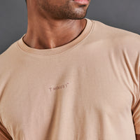 Start anew  - Men’s Snug-fit Supima Tee - Frappe