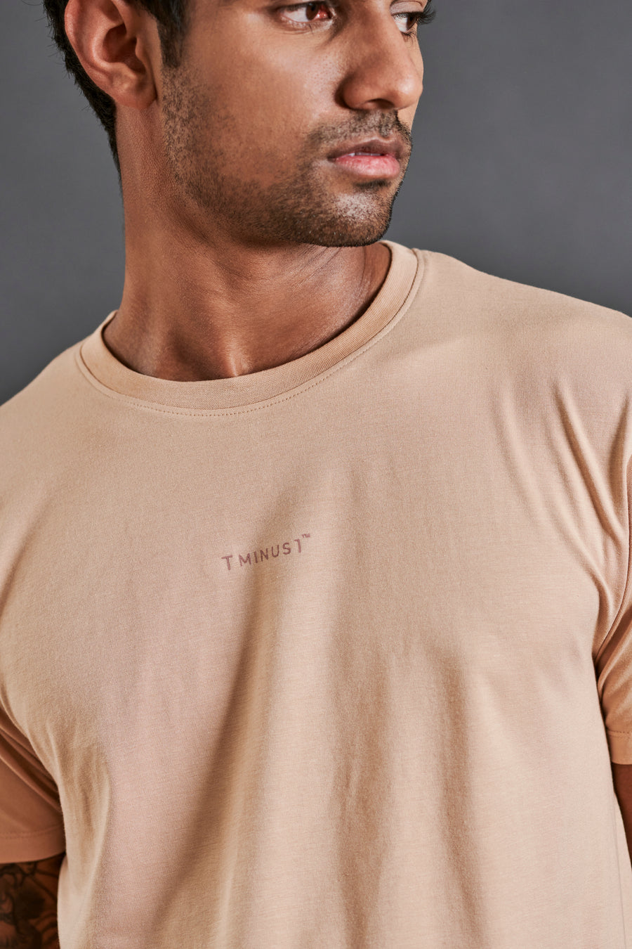 Start anew  - Men’s Snug-fit Supima Tee - Frappe