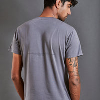 Start anew  - Men’s Snug-fit Supima Tee -  Lava Smoke