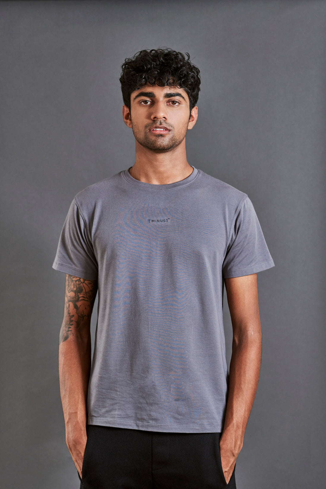 Start anew  - Men’s Snug-fit Supima Tee -  Lava Smoke