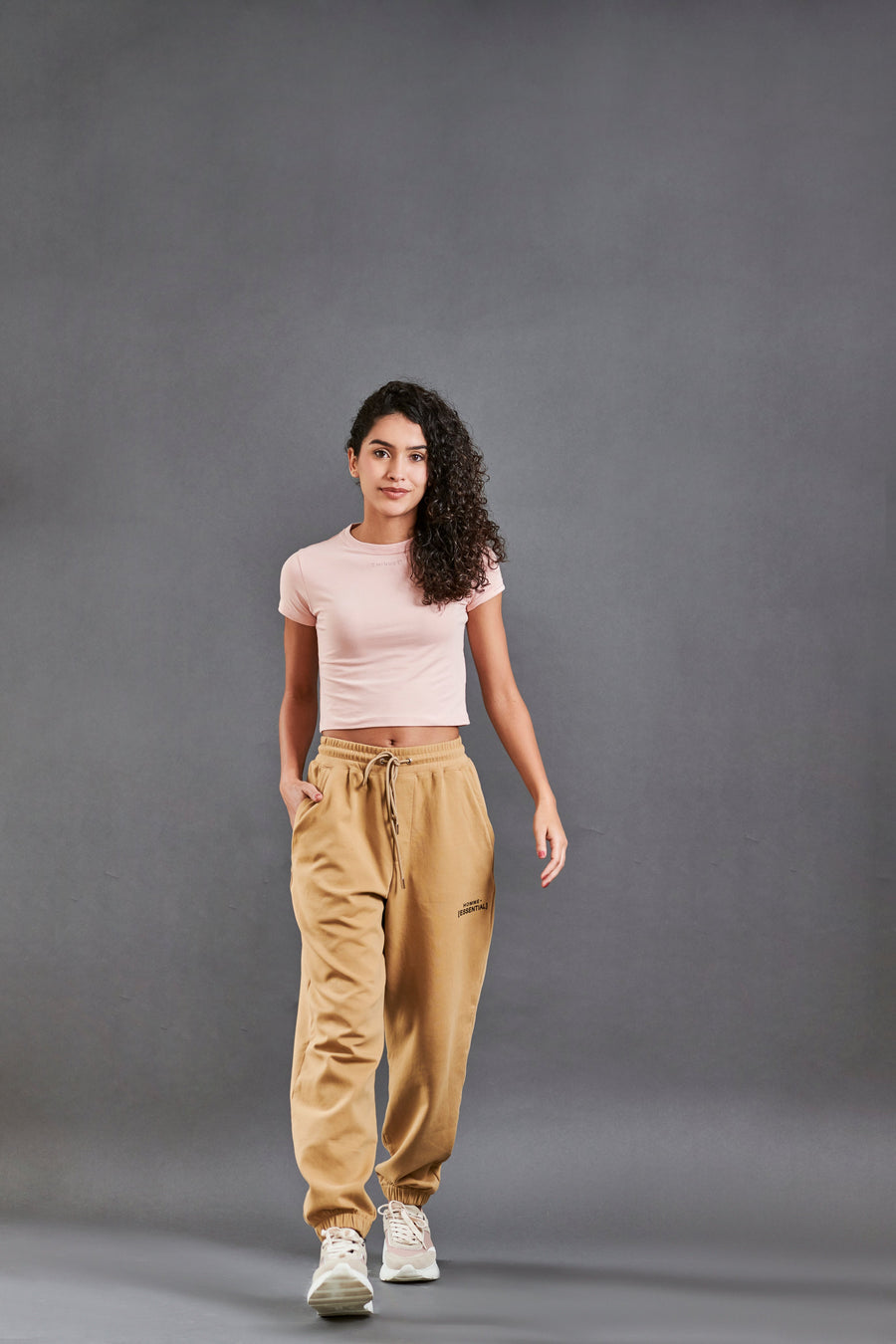 Hit reset - Women’s Cropped Supima Tee - Sepia Rose