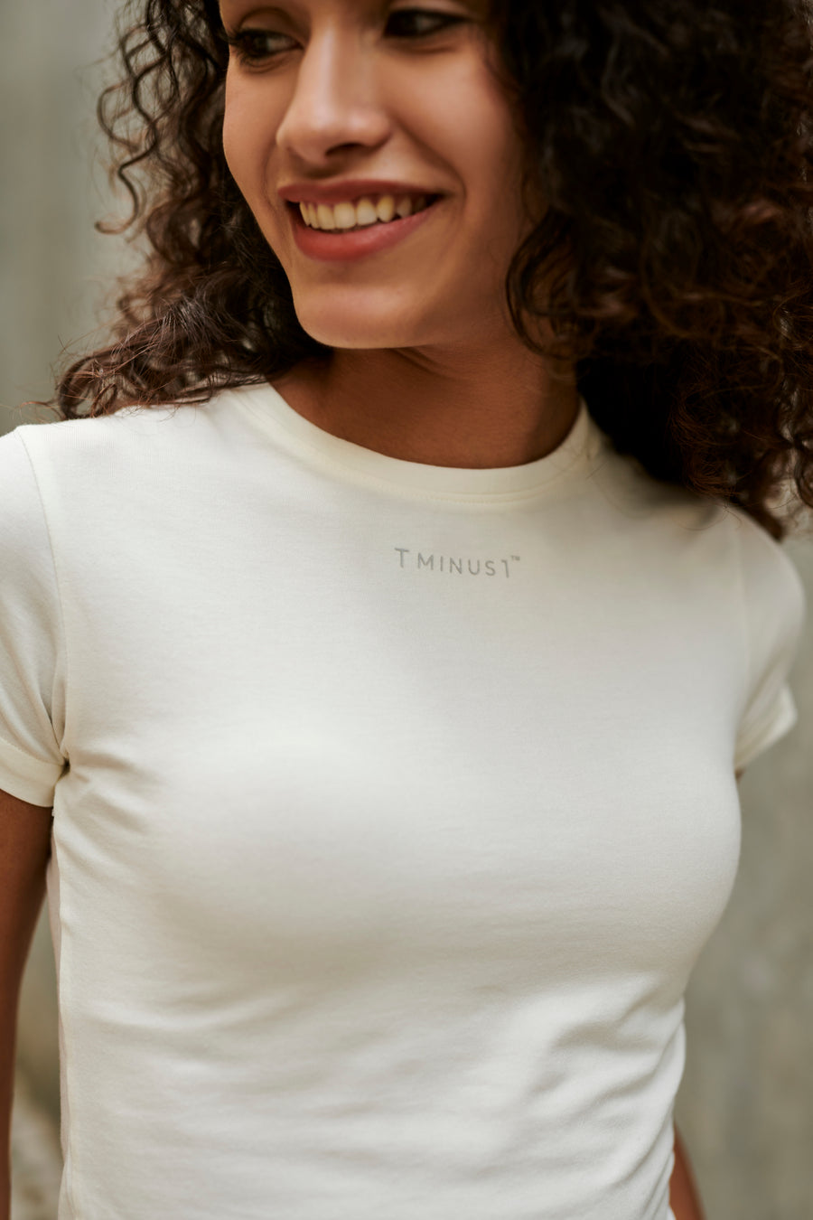 Hit reset - Women’s Cropped Supima Tee - Coconut Milk